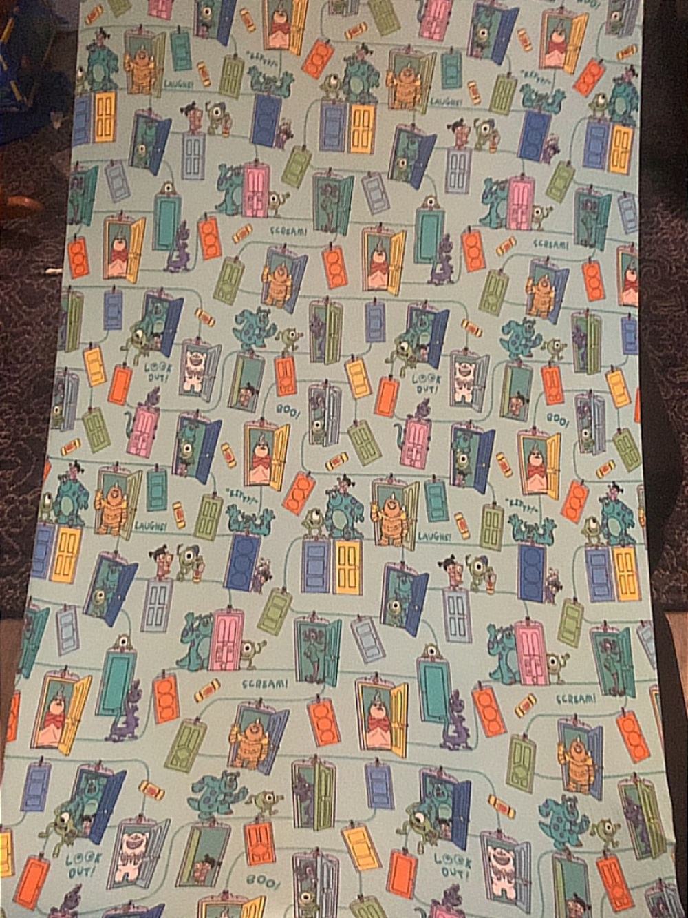 Little Sleepies Disney Pixar Monsters Inc Scream Team Bamboo Crib Sheet + Bag